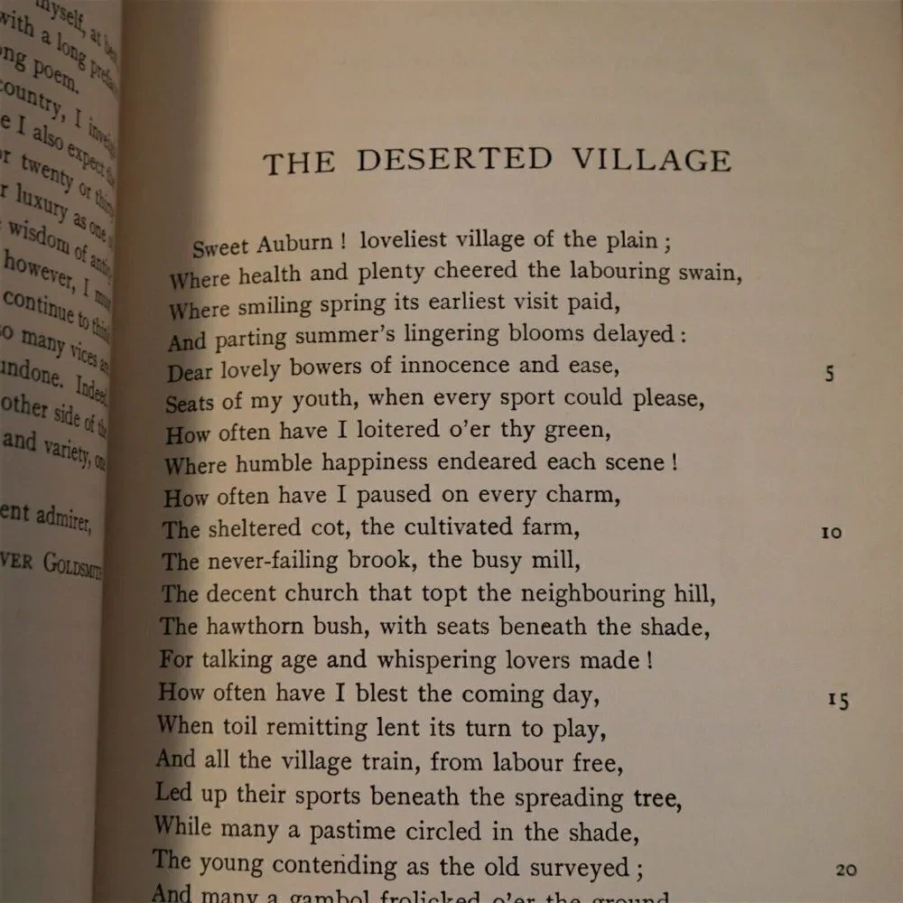 Oliver Goldsmith goldsmith deserted